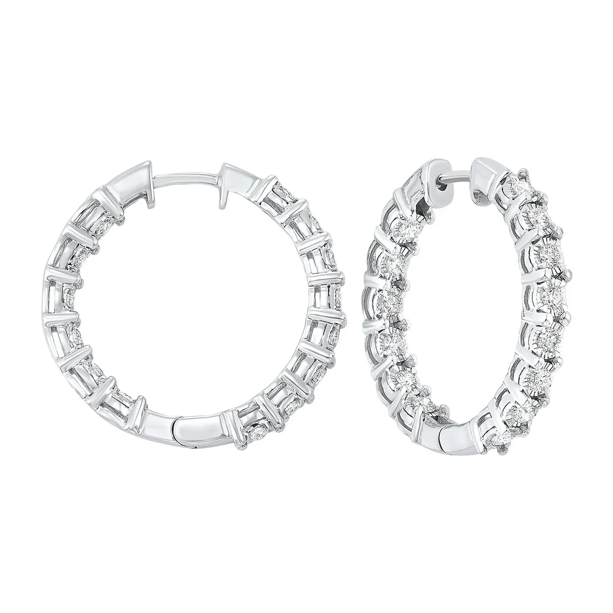 Diamond Hoop Earrings