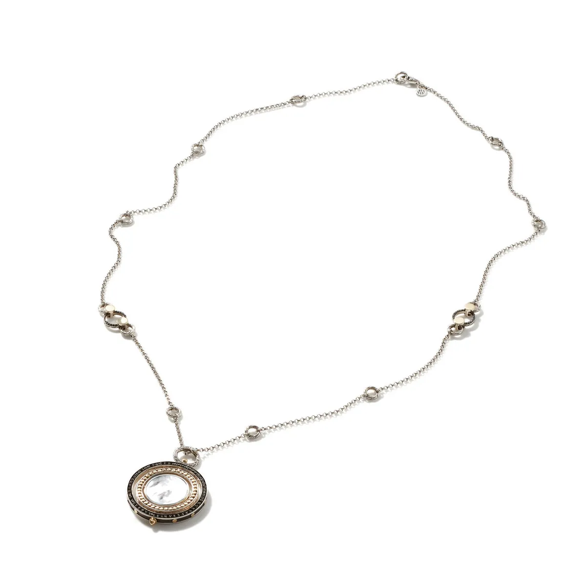 Moon Door Black Sapphire and Mother of Pearl Necklace by John Hardy