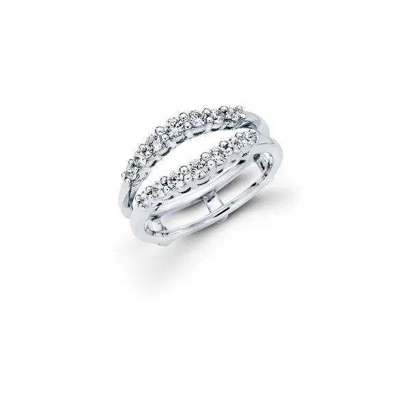 14K White Gold Diamond Wrap Women's Wedding Band 001-110-00439