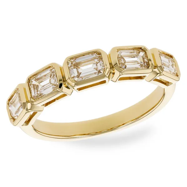 14K Yellow Gold Diamond Band