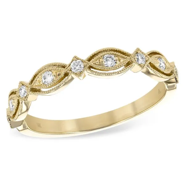 14k Yellow Gold Diamond Wedding Band