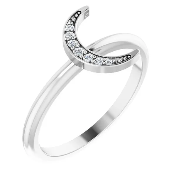 Stackable Crescent Ring 123924:604:P