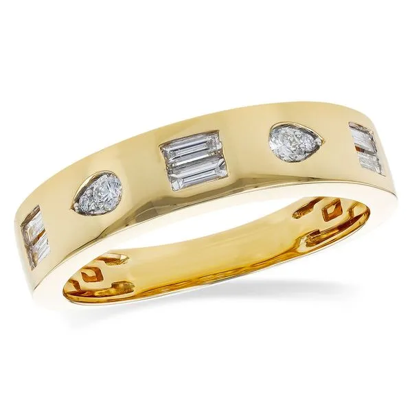 14K Yellow Gold and Diamond Ring