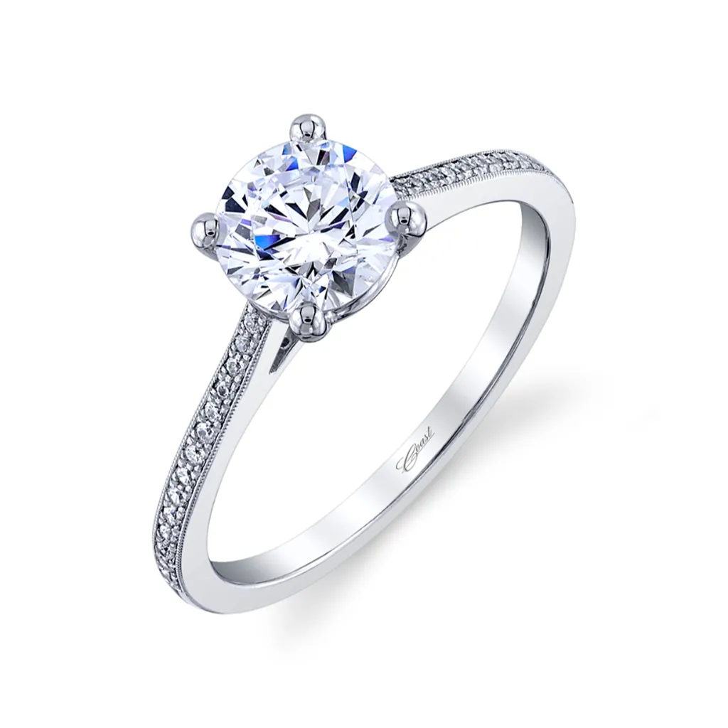 Coast Diamond French Pave Diamond Ring Mounting