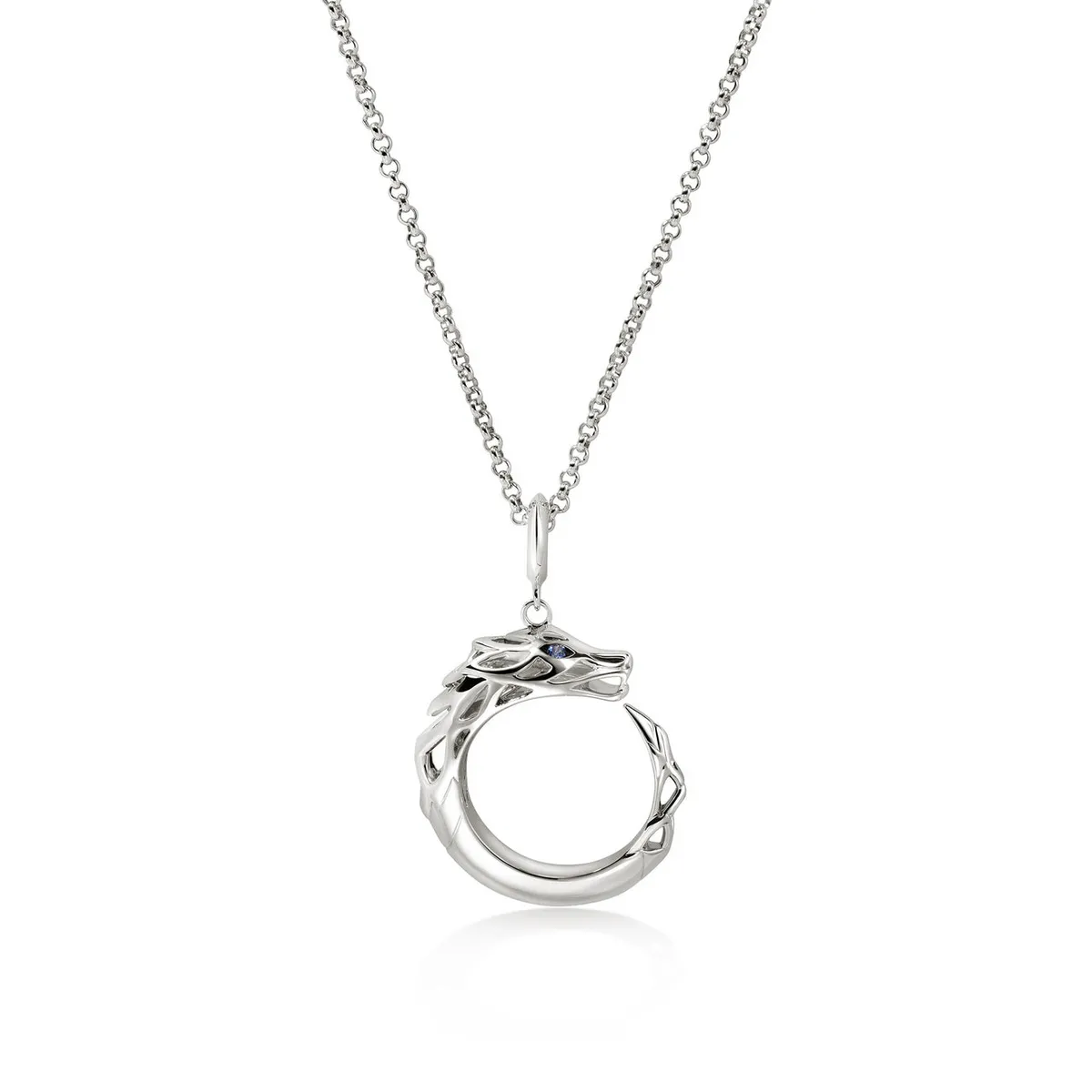 Naga Silver Circle Pendant by John Hardy