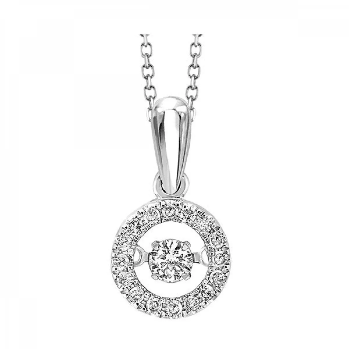 .20 cttw Diamond Rhythm of Love Pendant