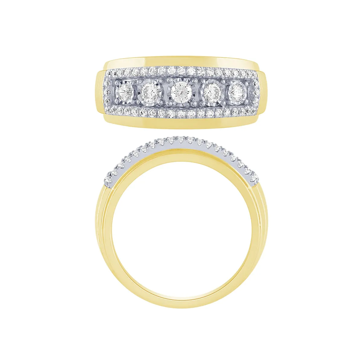 14K 2/3Ct Men's Diamond Ring