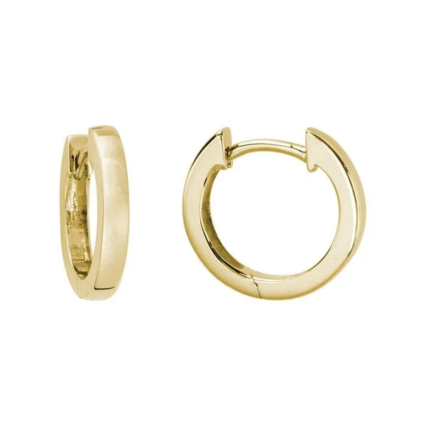 14k Yellow Gold Hoops