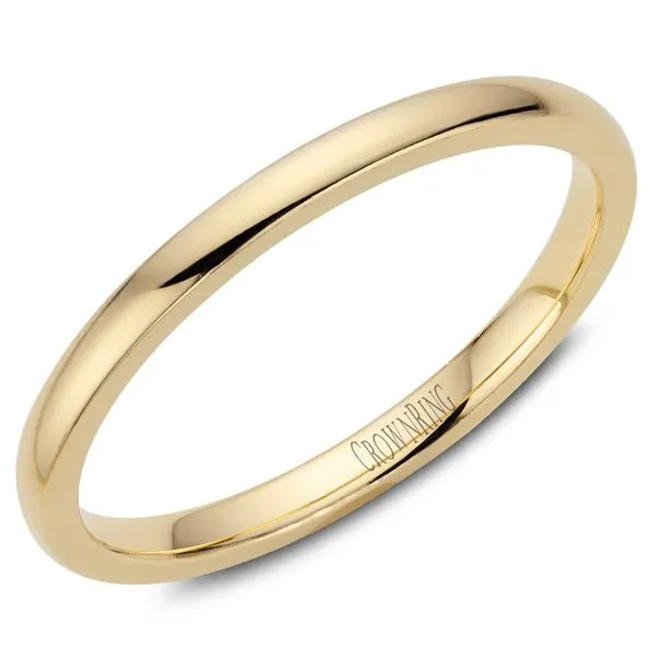 2mm Yellow Gold Wedding Band