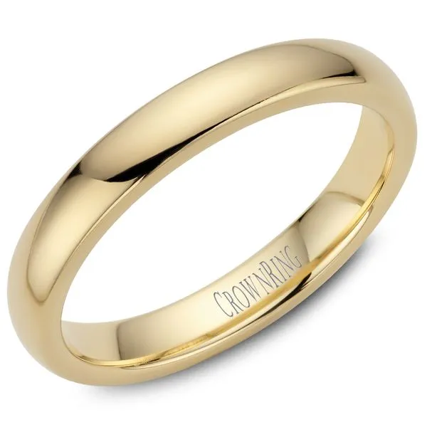 14K Yellow Gold 3 mm Wedding Band
