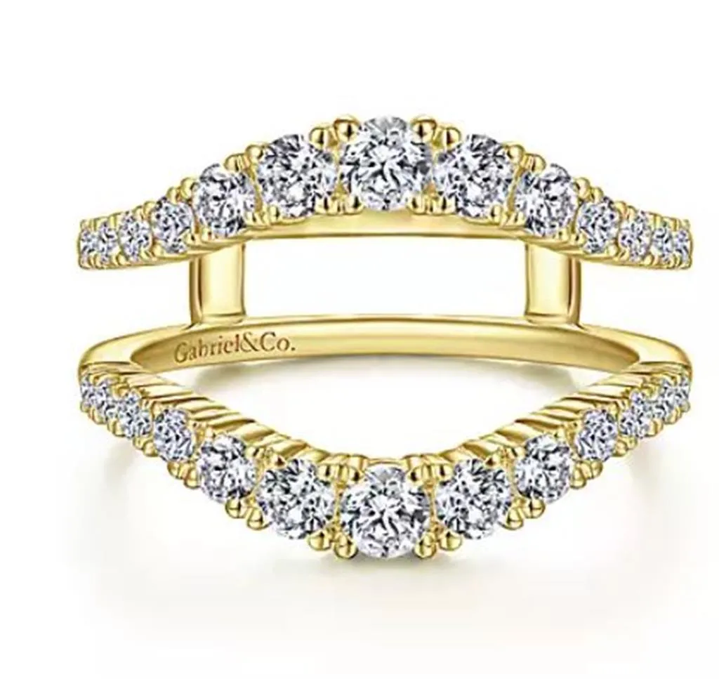 Gabriel & Co. 14K Yellow Gold Diamond Ring Enhancer - 0.96 ct