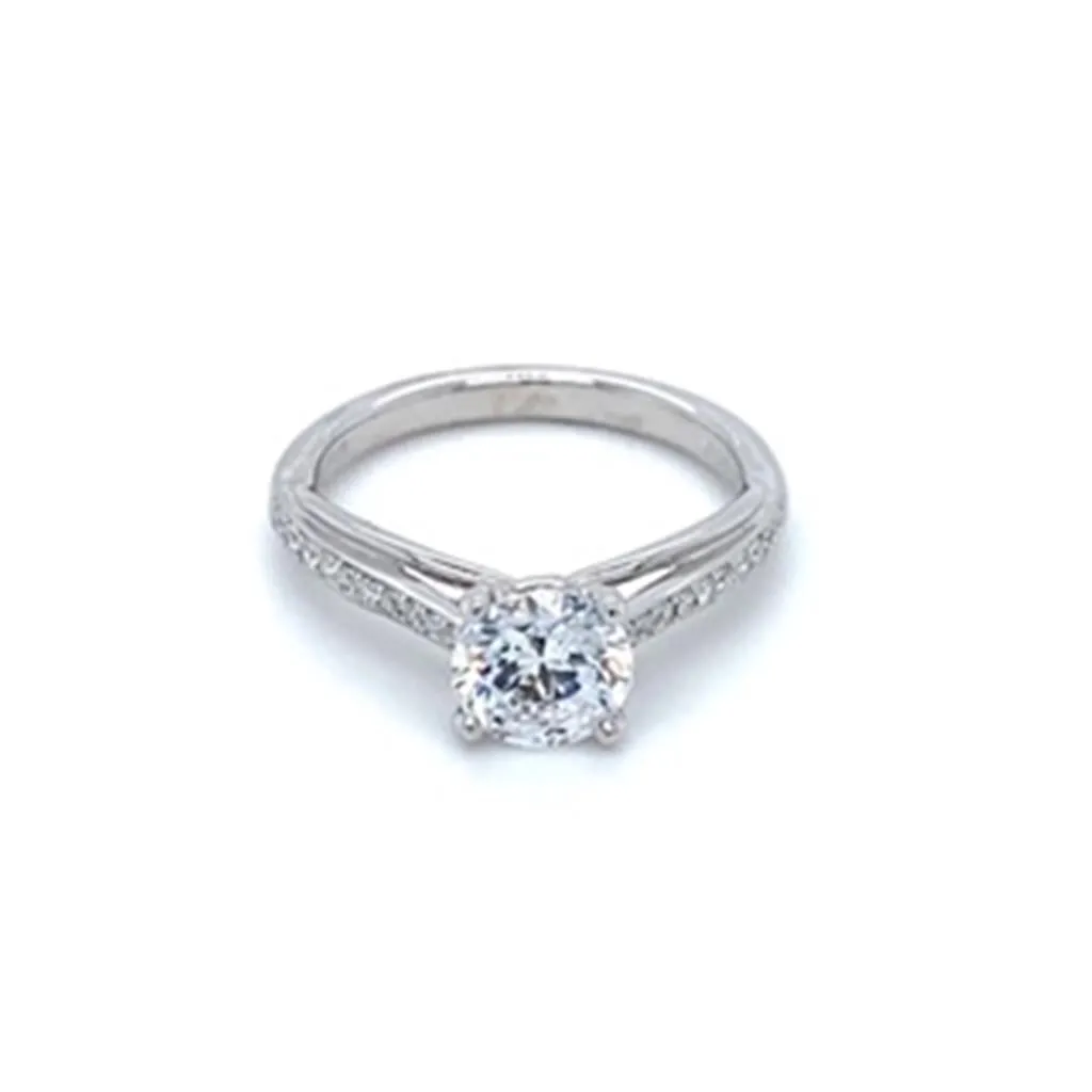Coast Diamond Milgrain Cathedral Ring Mounting