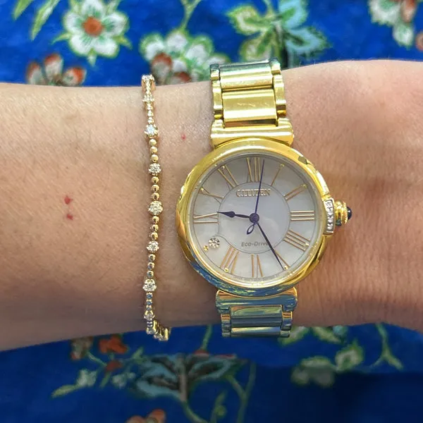 Yellow Gold Diamond Bracelet 170-00039