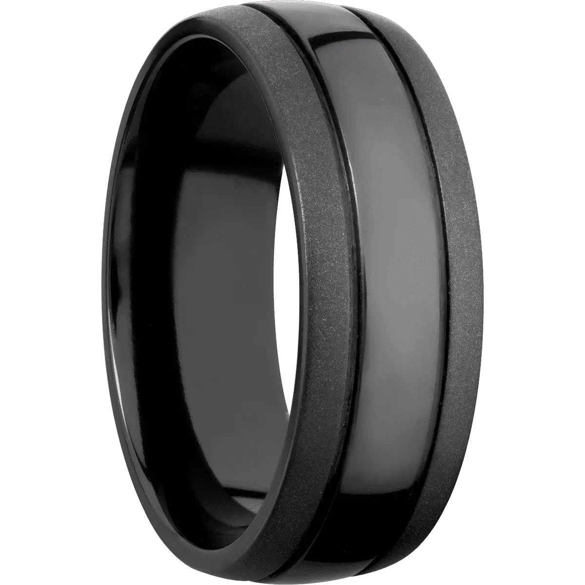 Zirconium with Polish , Bead Finish