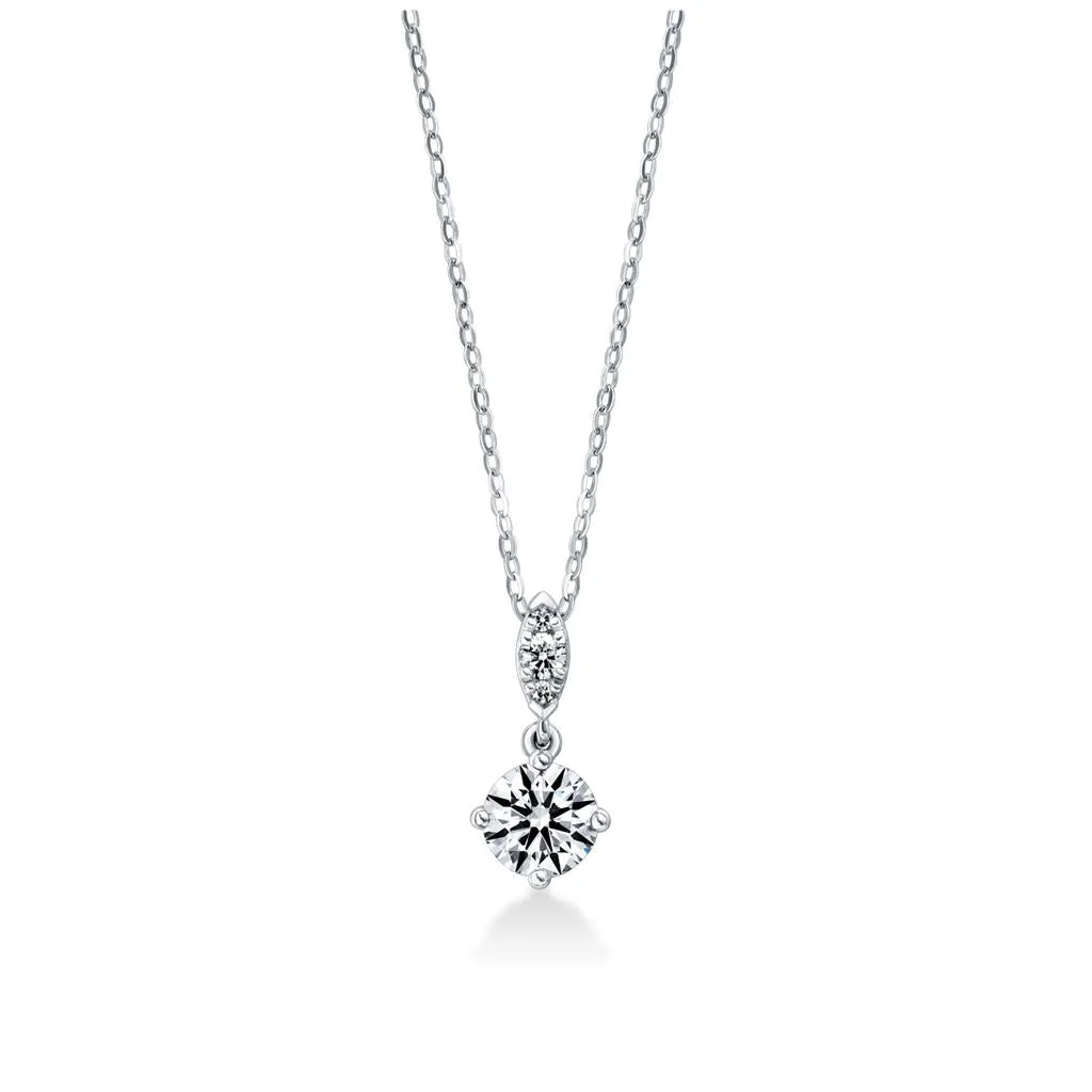 Hearts on Fire 18K White Gold Aerial Petite Drop Necklace HFPSERPD00378W