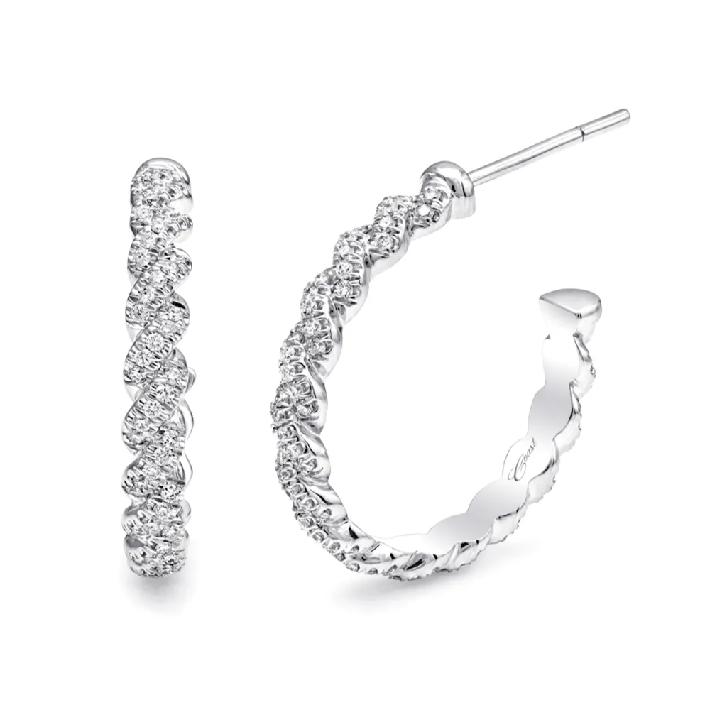 Coast Diamond Twisted Hoop Earring