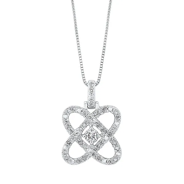 Love's Crossing Diamond Pendant 0.25cttw