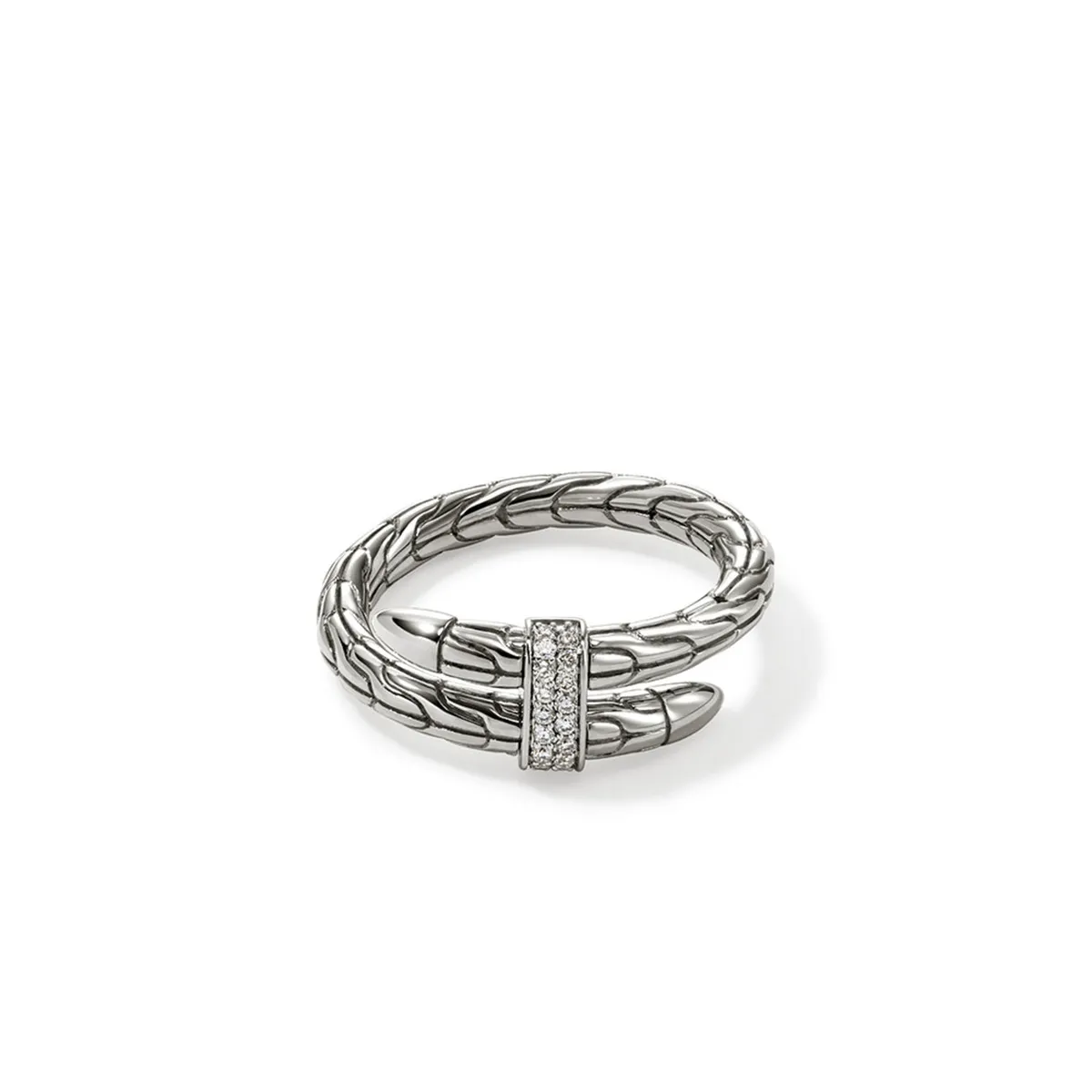 Spear Sterling Silver Diamond Pave Ring by John Hardy