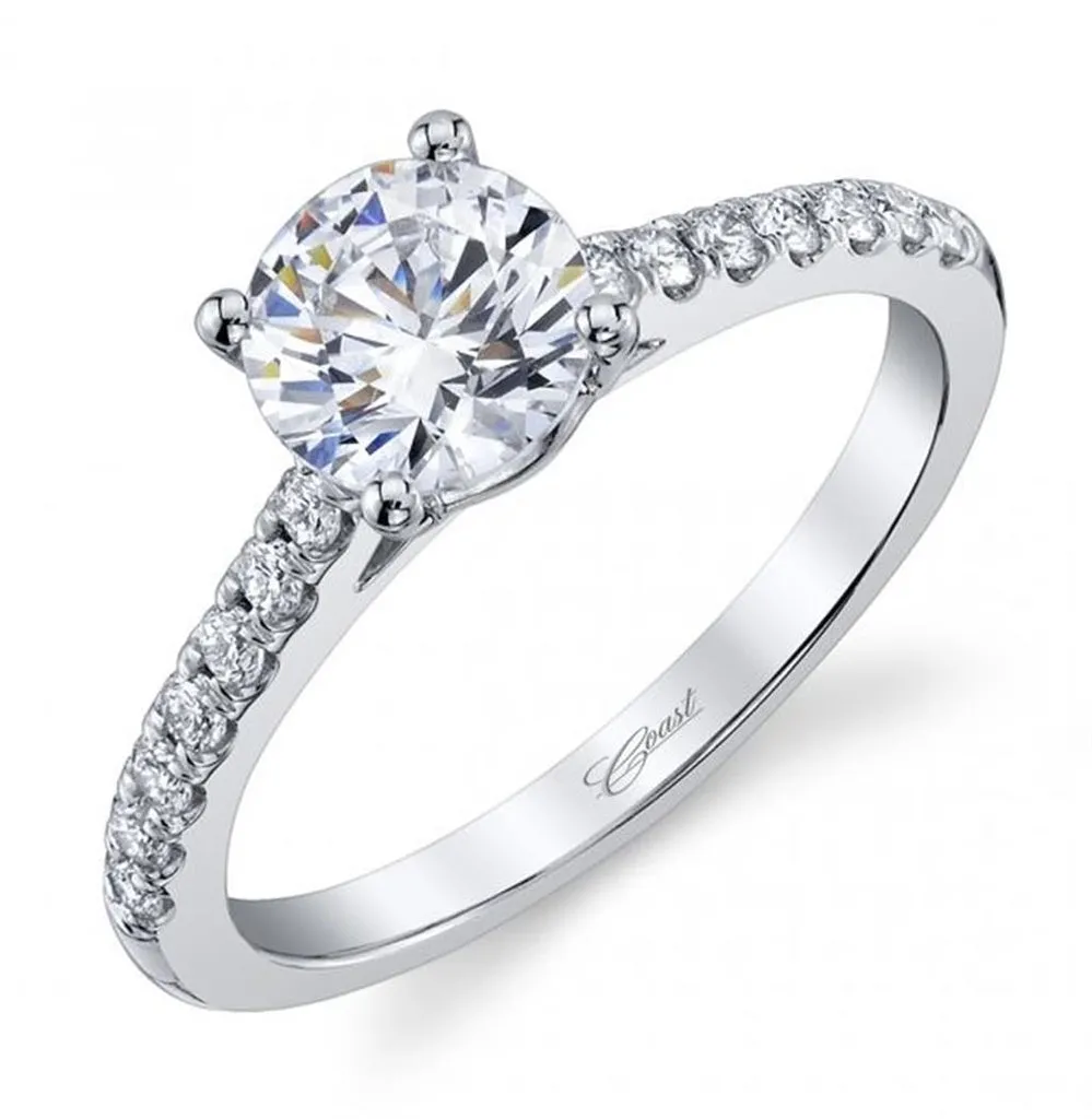 Coast Diamond Fishtail Prong Diamond Ring Mounting