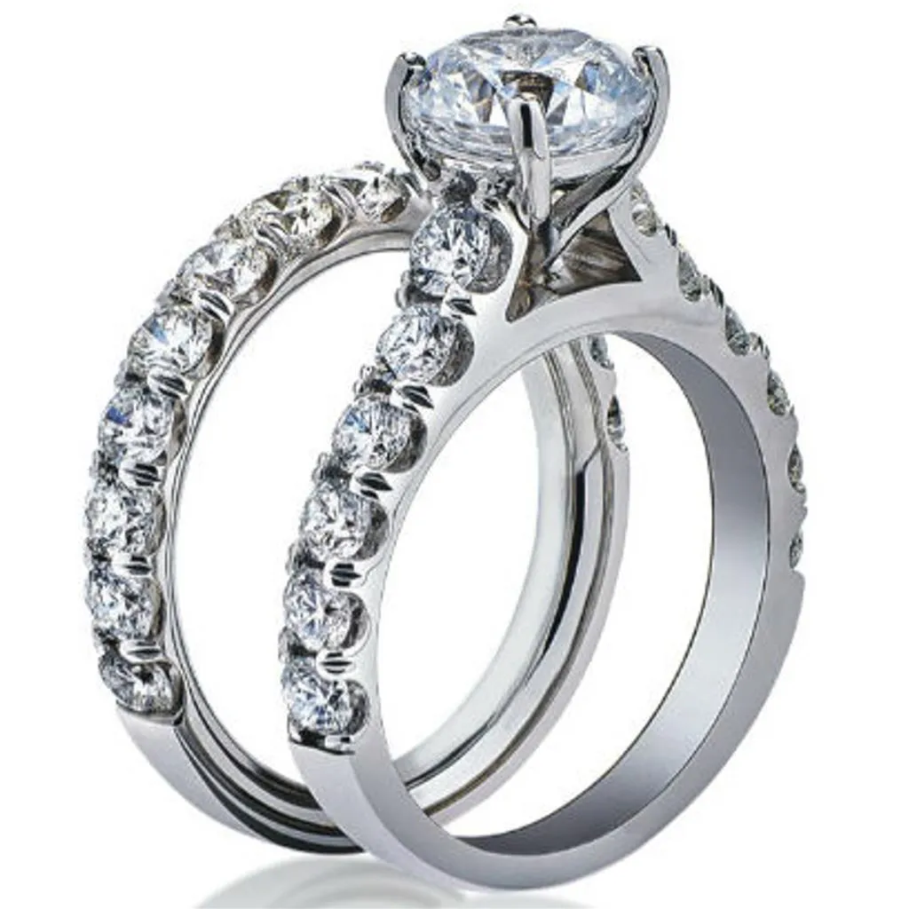 CW Signature 18K White Gold Diamond Engagement Ring Mounting OR01488