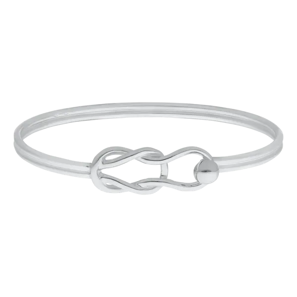Sterling Silver Cape Cod Square Knot Loop Bracelet 001-610-01053