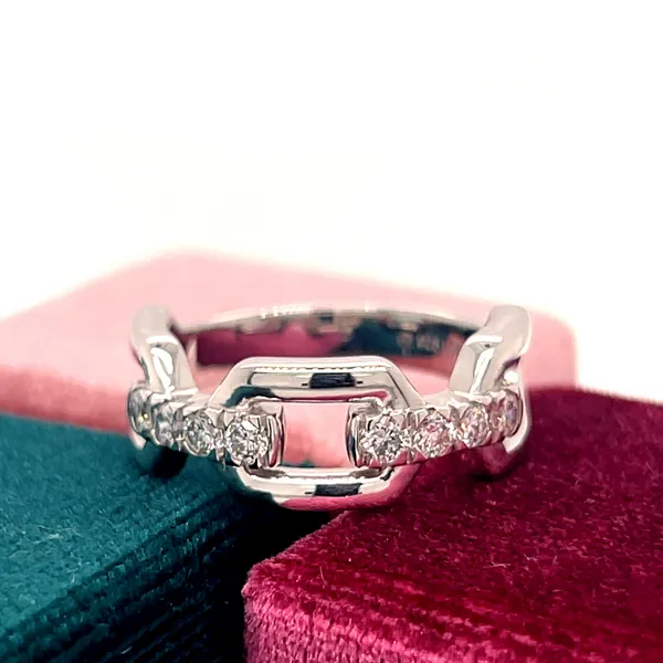 Sterling Silver Lab Grown Diamond Ring 192-00122