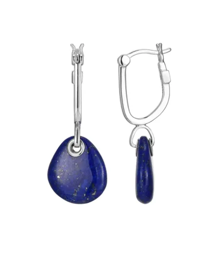 Pebble Genuine Lapis Drop Earring by ELLE