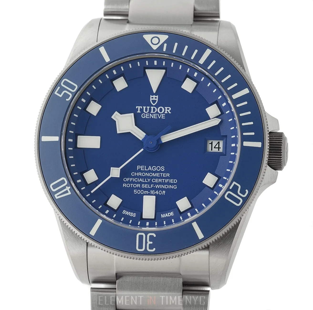 42mm Titanium and Steel Blue Dial