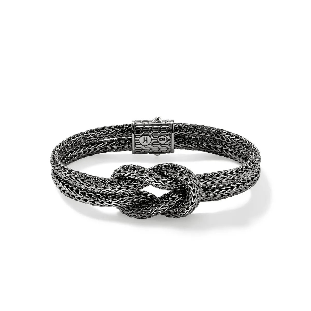 Love Knot Sterling Silver Bracelet in Black by John Hardy
