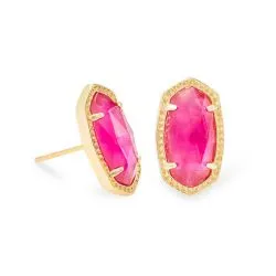 Ellie Gold Plated Earrings in Azalea Illusion by Kendra Scott