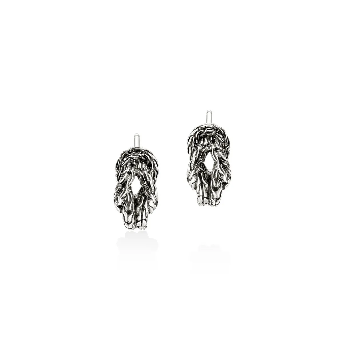 Love Knot Silver Hoop Earrings by John Hardy