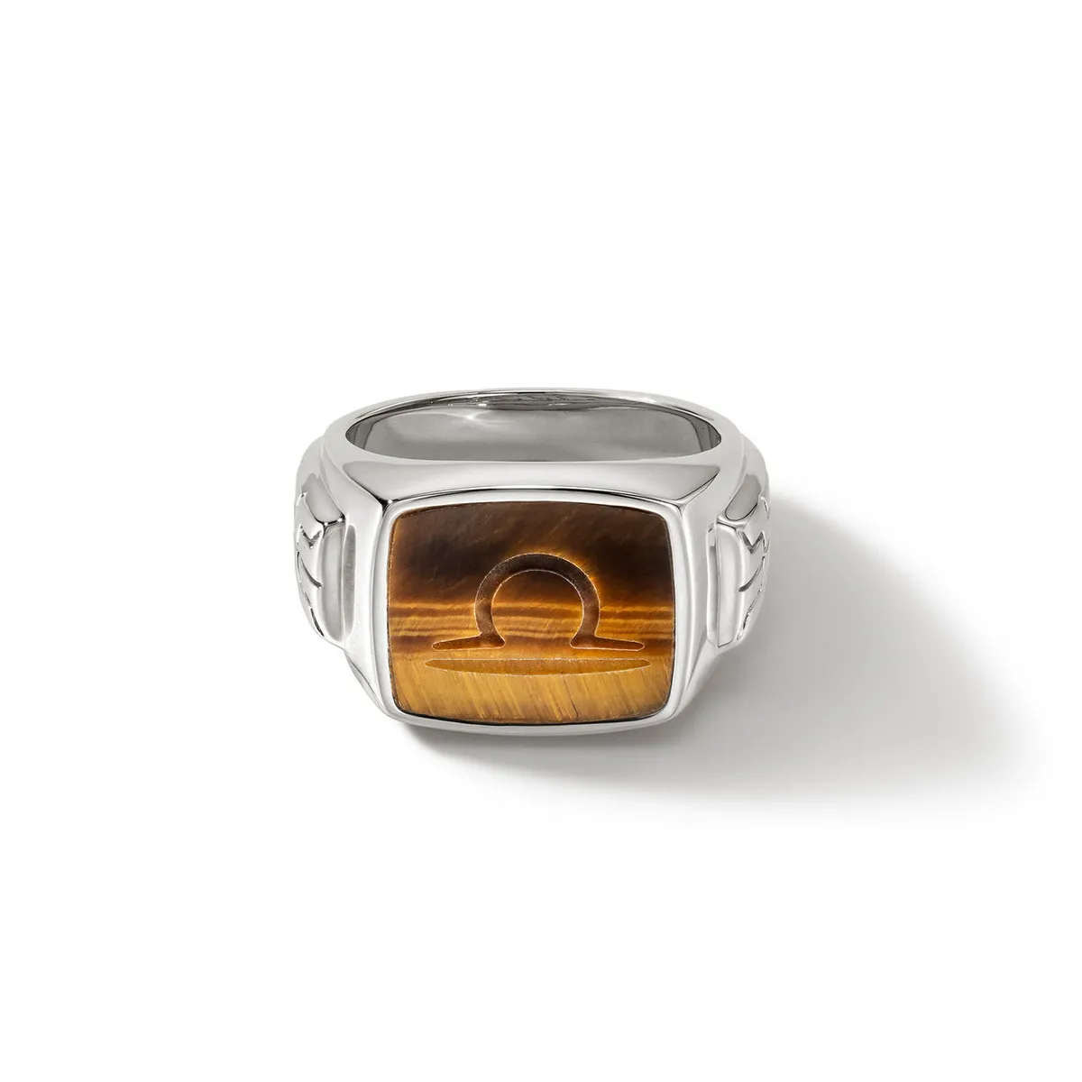 Sterling Silver Signet Ring with Tiger Eye by John Hardy