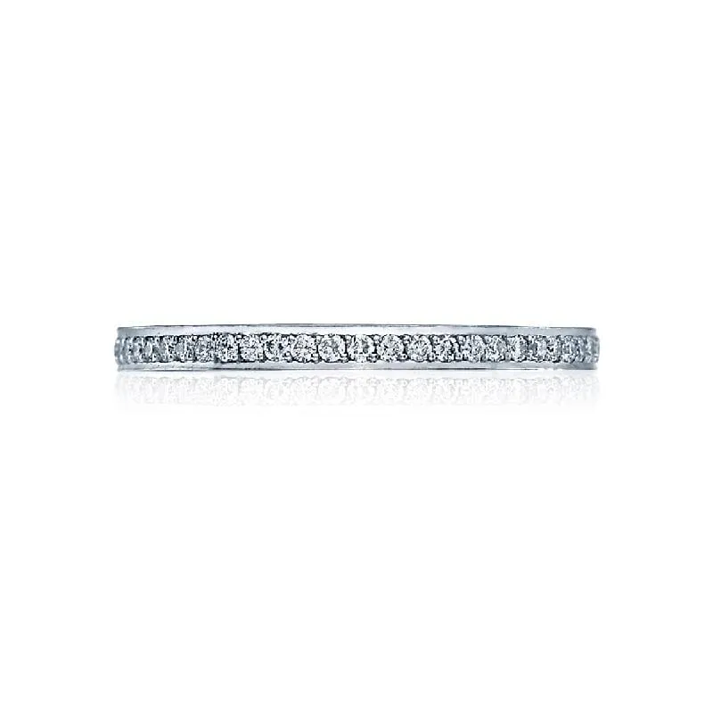 18K WHITE GOLD TACORI DIAMOND ETERNITY BAND 0.35CTW S44712