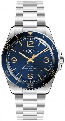BRV292-BU-G-ST/SST Aeronavale Bell & Ross BR V2-92 Mens Watch