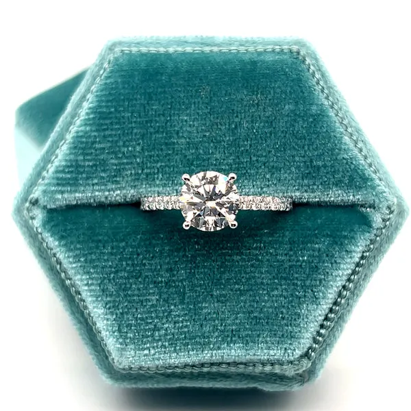 White Gold Lab Grown Diamond Engagement Ring 192-00118