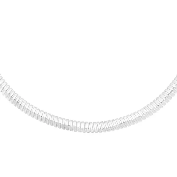 Silver Tubogas Fancy Necklace AGC17755-18