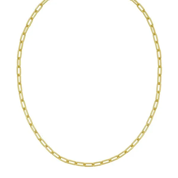 Gold Over Silver 5.2mm Paperclip Chain AGYRDPCP150-08