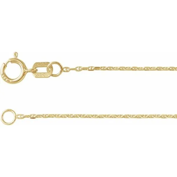 1 mm Diamond-Cut Anchor Chain CH1251:100:P