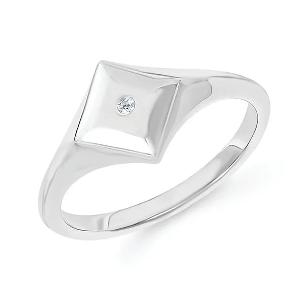 Sterling Silver Diamond Ring DD25F50-SC