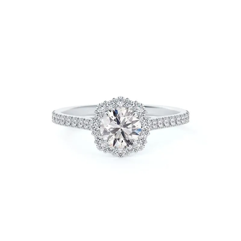 Forevermark Platinum Center Of My Universe Floral Diamond Halo Ring