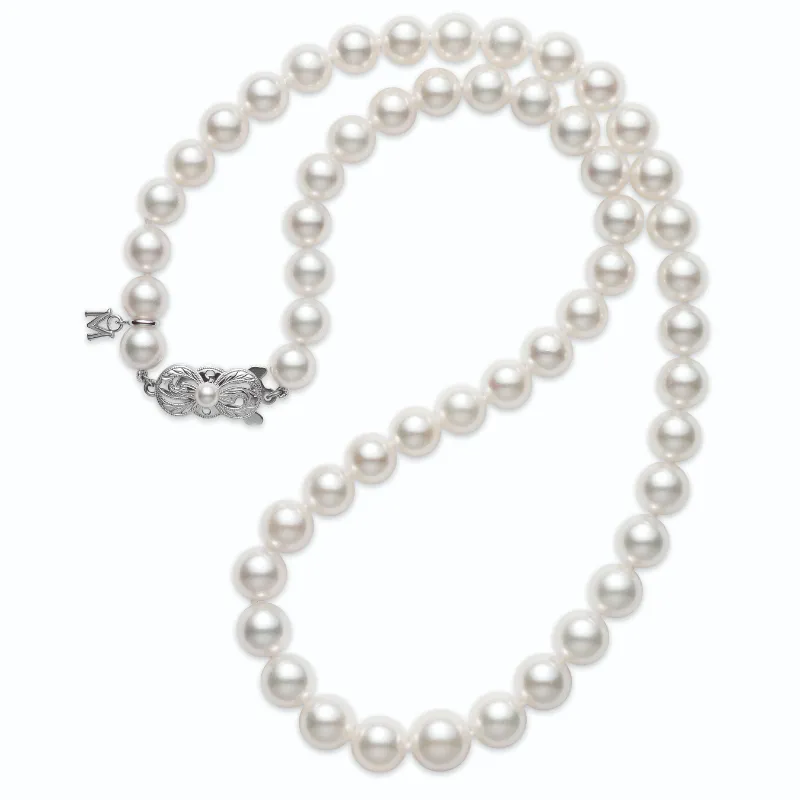 Mikimoto Graduated 9.0 - 7.0MM Akoya A Pearl Strand