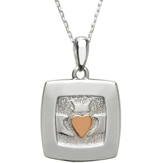 Square Claddagh Pendant | House of Lor
