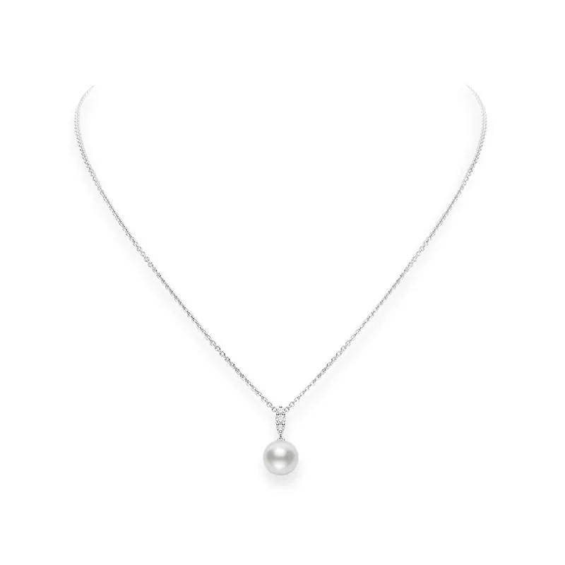 Mikimoto Morning Dew South Sea Pearl and Diamond Pendant