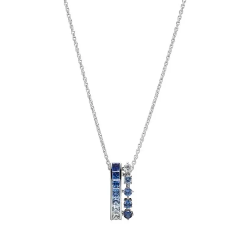 Mikimoto 18K White Gold Ocean Pendant Necklace