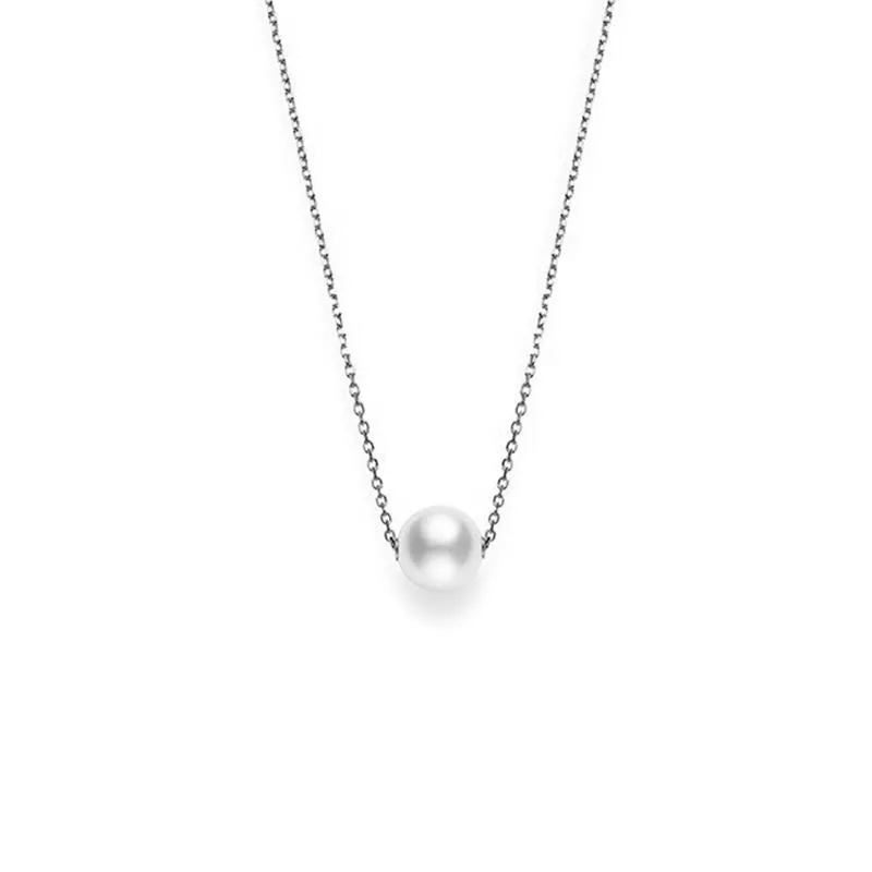 Mikimoto Classic Japan White South Sea Single Pearl Pendant Necklace