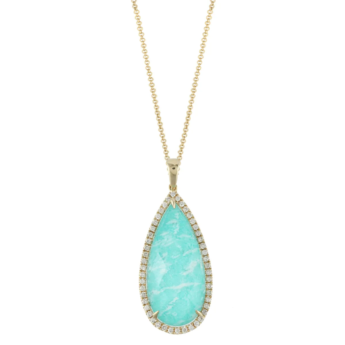 Doves by Doron Paloma Amazonite Drop Necklace P5031AZ-1