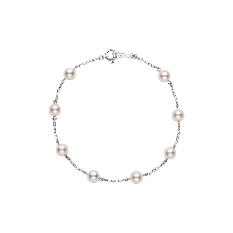 Mikimoto Station Collection Pearl Chain Bracelet