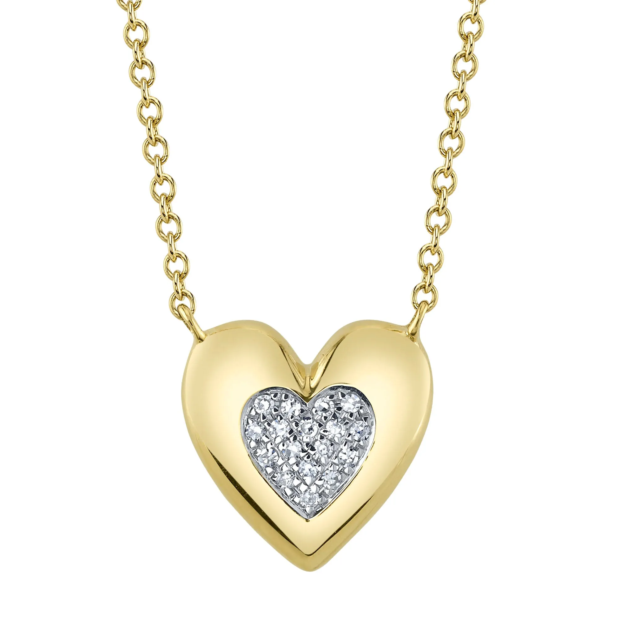 0.04CT DIAMOND HEART NECKLACE - SC55025297RD
