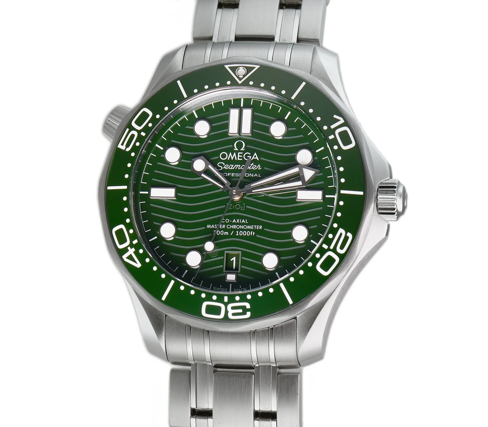 42mm Seaweed Diver 300m Steel Green Dial