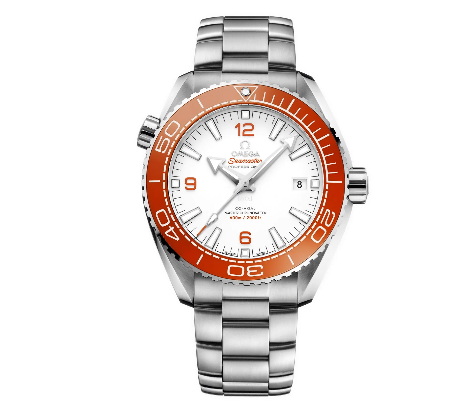 44mm Planet Ocean White Dial Stainless Steel Bracelet